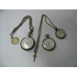 Ingersoll Reliance Openface Pocketwatch, the signed dial with seconds subsidiary dial and Arabic