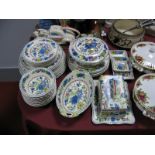 Masons "Regency" Dinnerware of Forty Two Pieces, comprising six dinner, six breakfast and ten side