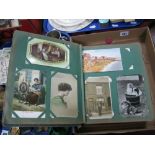 An Early XX Century Postcard Album, postcards, Swadlincote, Llandudno, Skegness and other towns.