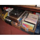 A Quantity of LP Records, 8-tracks, CD's and music centre (untested - sold for parts only).