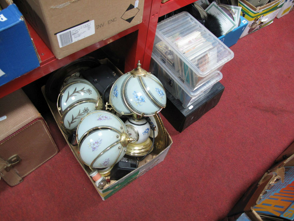 A Quantity of CD's, spotlight, table lamps and shades, etc. (4) (Untested, Sold for Parts Only)