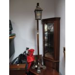 A Novelty Side Lamp Modelled as XIX Lamp Post.