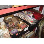 Royal Commemorative Jigsaws, storage tins, Axminster wall rug, ephemera, souvenir brochures, picture