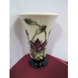 A Moorcroft Pottery Vase, decorated with th "Pulsatilla" design by Vickyn Lovatt, shape 87/6,