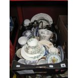 Royal Commemorative China, silver glazed red earthenware tea service, Victorian teaware etc:- One