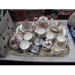 A Colclough Bone China Tea Service, pattern No. 8525, comprising two bread and butter plates, six