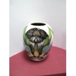 A Moorcroft Pottery Vase, decorated with the "Indigo Lace" design by Vicky Lovatt, shape 102/3,