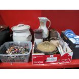 A Quantity of Studio Stoneware Pottery, and bread crock.