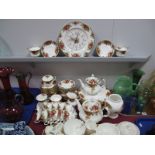 Royal Albert Old Country Roses Tea and Dinnerware: Large and small teapots, milk jug and sugar