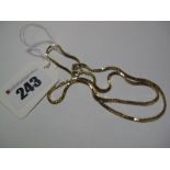 A Box Link Chain, of uniform design, stamped "375".