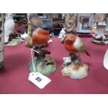 Royal Crown Derby Bone China Bullfinch, and Robin.