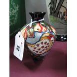 Moorcroft Pottery "Partridge in a Pear Tree" Vase from the Twelve Days of Christmas range designed