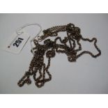 A Multi Strand Necklace, of uniform design to double swivel stamped "9c".