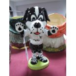 Lorna Bailey - Rare K9 Boomer The Dog (Port Vale Football Club Mascot), 18.5cms high.