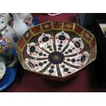 Royal Crown Derby "Old Imari" Octagonal Fruit Bowl, 1128 pattern, 21cms wide, (2nd quality).