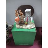 Beswick Ware by Royal Doulton Beatrix Potter Figure Group 'Hiding From the Cat', limited edition No.