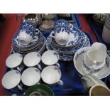 An Early XX Century "S. F. & Co. Oxford Rd 187043" Blue and White Tea Service, thirty-four