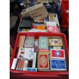 A Quantity of Playing Cards From Around the World, in packs:- Two Boxes
