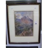 E. L. Gresley, Watercolour, Dolomite Mountains, 33x24cms, signed and dated 1912 lower right.