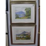 Sidney Gardner Pair of Watercolours, mountainous lakeland scenes, framed and glazed. (2)