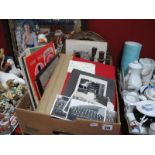 A Reproduction Coca Cola Advertising Mirror, a family album with military interest, together with