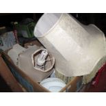 Electric Heaters, standard lamps, etc - untested sold for parts only:- One Box