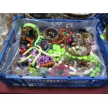 A Mixed Lot of Assorted Costume Jewellery:- One box