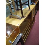 An Ulferts Masur Birch Sideboard, having perspex cupboard, three short drawers and central shelves.