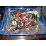 A Mixed Lot of Assorted Costume Jewellery:- One box