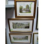 John Wood, three limited edition of 500 colour prints, "Edale" 13 x 32.5 cm, "On The Move" and "