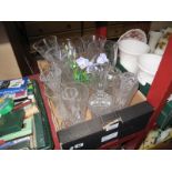 "RCR", Czech and other Glass Vases :- One Box