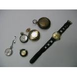 Bentima Plated Pocket watch, Ardua wristwatch and others. (6)