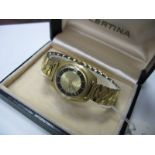 Certina; A Gent's Automatic Wristwatch, the signed two tone dial with baton markers, centre