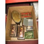 Eight Vintage Tins, including Thunder Clouds, Crawford's, Carr's of Carlisle.