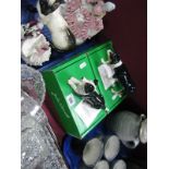 Two Beswick Ltd Edition Model Border Collie Sheep Dogs, 'Jess' and 'Kate' each numbered 20/100,