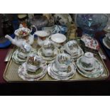 A Royal Albert "Traditional British Songs" Series of Six China Tea Service, a Royal Albert Old