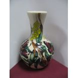 A Moorcroft Pottery Vase, decorated with the Camberwell Beauty (Butterflies) design by Emma Bossons,
