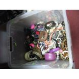 A Mixed Lot of Assorted Costume Jewellery, including beads, bangles, etc:- One Box