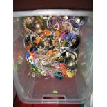 A Mixed Lot of Assorted Costume Jewellery, including beads, bangles, etc:- One Box