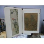 A Brown Folder Containing Masterpieces of Chinese Painting XII to XVIII Centuries, with an induction