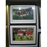 World Cup 1966 - Two Big Blue Tube Limited Edition Colour Prints of 500. Both featuring post match
