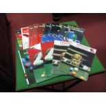 Snooker: Embassy World Snooker at Sheffield Programmes. 1982 (x2), 83 (x2), 86, 87 (x4), 88 (x3),