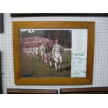 Glasgow Celtic Football Autographs. Eight signatures including Lennox, McNeill, Craig, Auld - all on