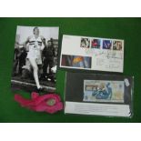 First Day Cover Signed by Chris Chataway, Chris Bonnington, Roger Bannister and Chris Brasher,