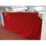 A Four Yard Chinese Flag. Originally from Wembley "End of an Era" sale.