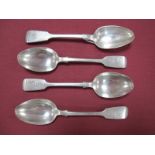 A Set of Three Hallmarked Silver Fiddle Pattern Spoons, CL, London 1846, crested for MACTAVISH;