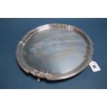 A Hallmarked Silver Salver, Manoah Rhodes & Sons Ltd, Sheffield 1915, of shaped circular form,