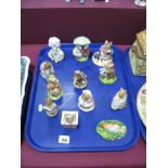 Beswick Beatrix Potter Figures; Hunca Munca, Timmy Willie Fetching Milk, Ldy Mouse, Chippy Hackee,