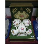 A Royal Crown Derby Tea for Two Set, (boxed).