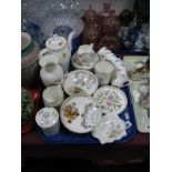 Adderley H345 Floral Coffee Service, of fifteen pieces, Aynsley, Minton, Shelley, etc:- One Tray